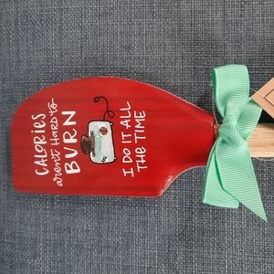 Silicone Spatula Funny Burn Calories Heat Resistant Dishwasher Safe Gift NWT